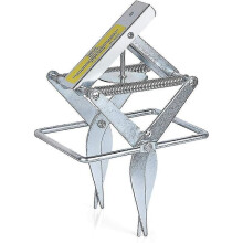 Reusable Quick-clean Mousetrap, Aluminum-plated Steel Mole Trap, 1 Scissor Trap