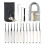 Transparent 15pcs Lock Picking Set Kit Tool With Transparent Practice Training Padlock Lock For Locksmith Beginners And Professional 1