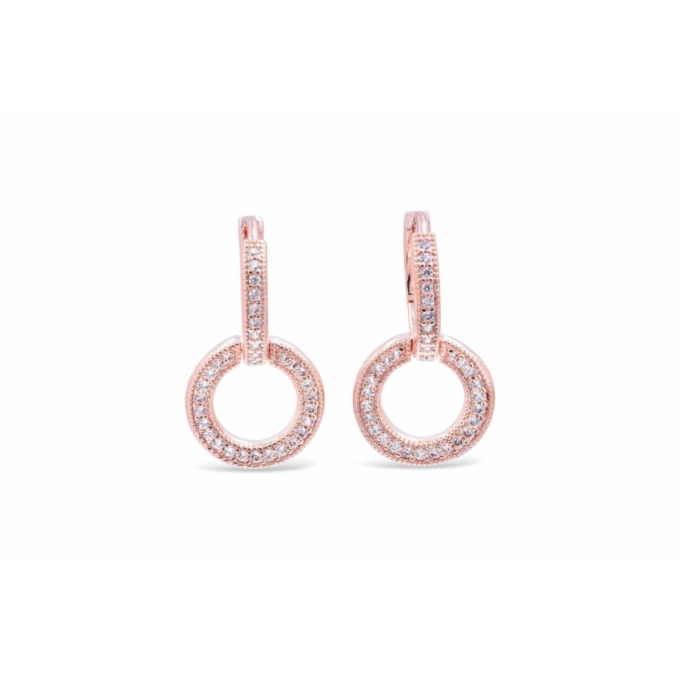 Pandora Sparkling Double Hoop Earrings 289052C01