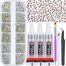 B7000 Adhesive Glue For Craft,with Dotting Tools Clear Craft Glue For Clothes Fabric Shoes Jewelry Making Makeup D