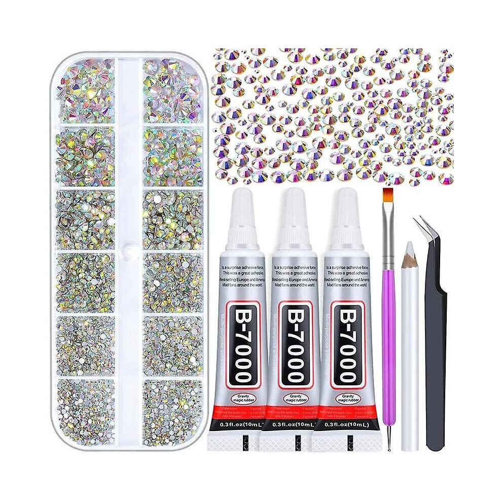 B7000 Adhesive Glue For Craft,with Dotting Tools Clear Craft Glue For Clothes Fabric Shoes Jewelry Making Makeup D