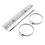 Universal Motorcycle Hole Heat Shield Straight Exhaust Pipe Cover Silver 1