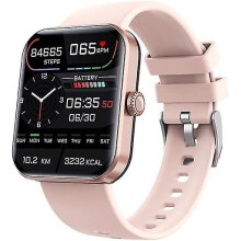 (Pink) F57l Blood Glucose Monitoring Smartwatch, Fitness Tracker With Blood Pressure Smart Watch For Men Women