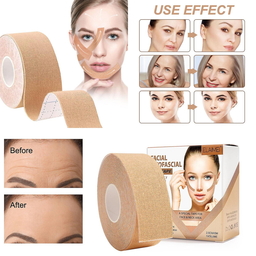 Facial Myofascial Lift Tape Wrinkle Patches,face Eye Neck Lift Tape,  Anti-wrinkle Patches Anti-freeze Stickers Neck Lift Tape For Firming And Tighten