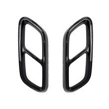 Carbon Fibre Car Tail Throat Exhaust Pipe Muffler Tip Cover For C- W206 C200 C260 C300 2022 - Refurbished