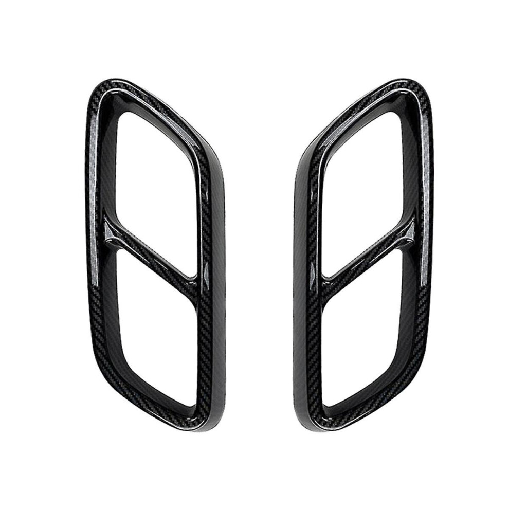 Carbon Fibre Car Tail Throat Exhaust Pipe Muffler Tip Cover For C- W206 C200 C260 C300 2022
