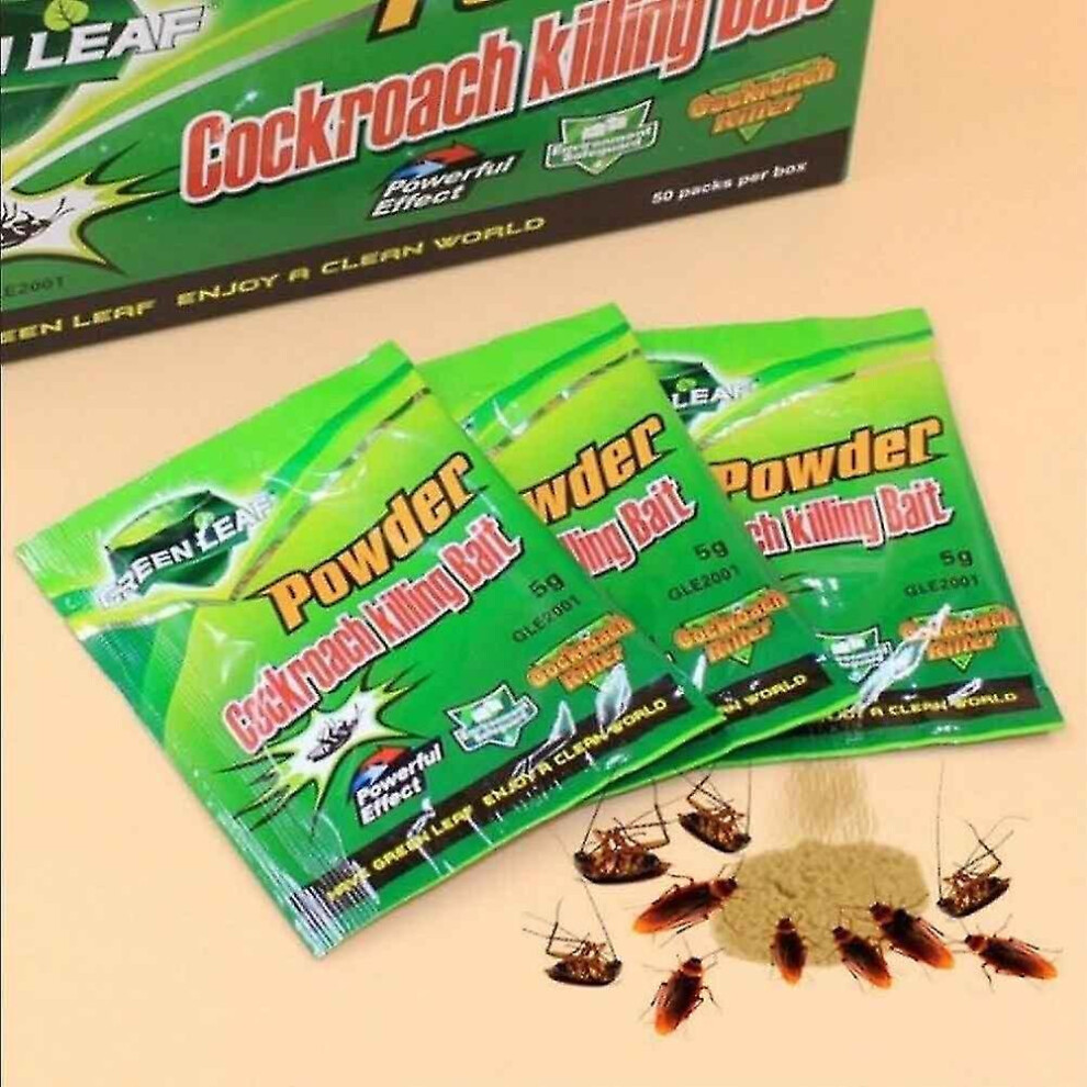 50pack Cockroach Killing Bait Insect Eradication Powder Cockroach Attractant Insecticide