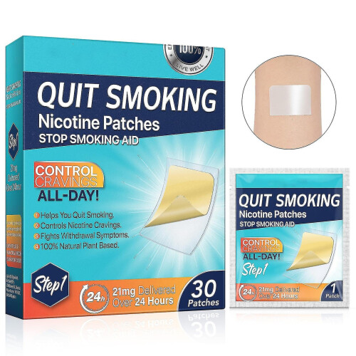 (Quit Smoking Patches, Stop Patch, Aid, Easy And Effective Anti