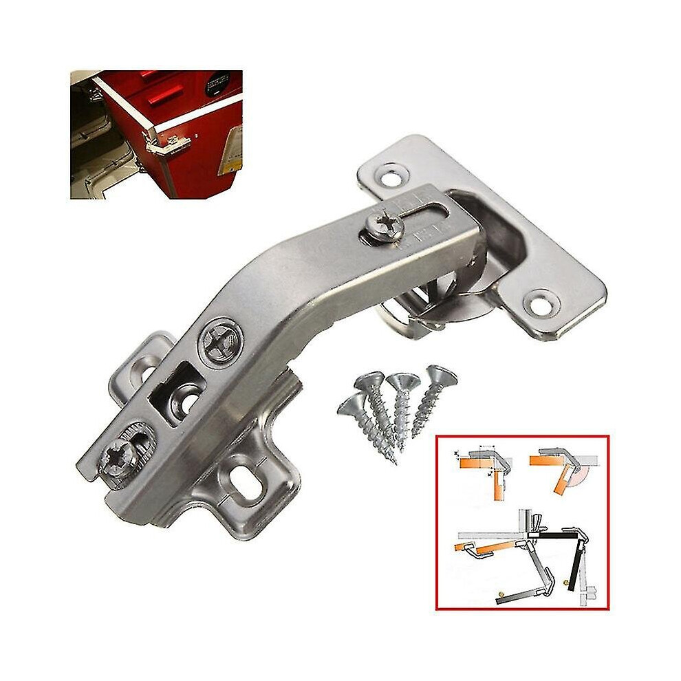 At 135 Degree Corner Folded Cabinet Door Hinges Face Frame Soft Close Half Overlay Kitchen Shytmv