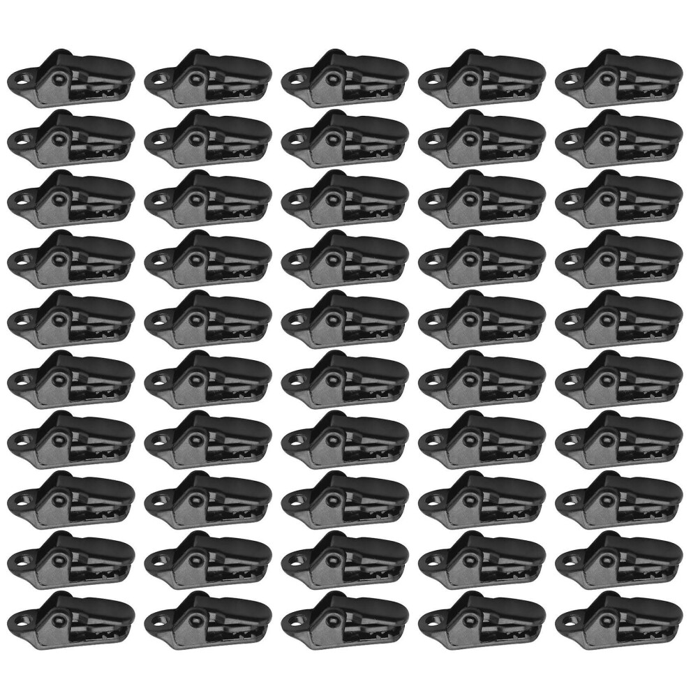 50pcs Sail Tarp Clips Secures Clamp With Strong Lock Grip For Outdoor Camping,tent,awning,banner Ti