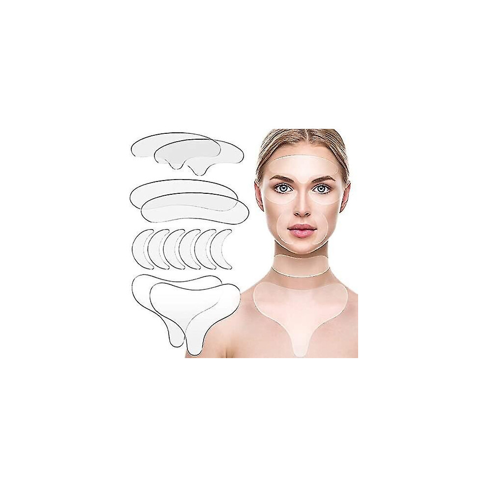 Wrinkles Patches Chest Wrinkle Pads Decollete Anti Cleavage Wrinkles Silicone Pad Set Of 11pcs