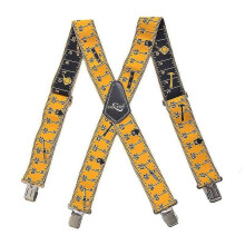 Heavy Duty Braces Work Tool Belt Suspenders Adjustable Straps X Shape