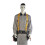 Heavy Duty Braces Work Tool Belt Suspenders Adjustable Straps X Shape 3