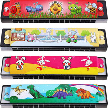 Harmonica for kids adults Beginners Bulk 4Pcs Armonica Para Ninos Cartoon Printed Key of C 16 Hole Harmonica Toy Musical Instruments Birthday Gift