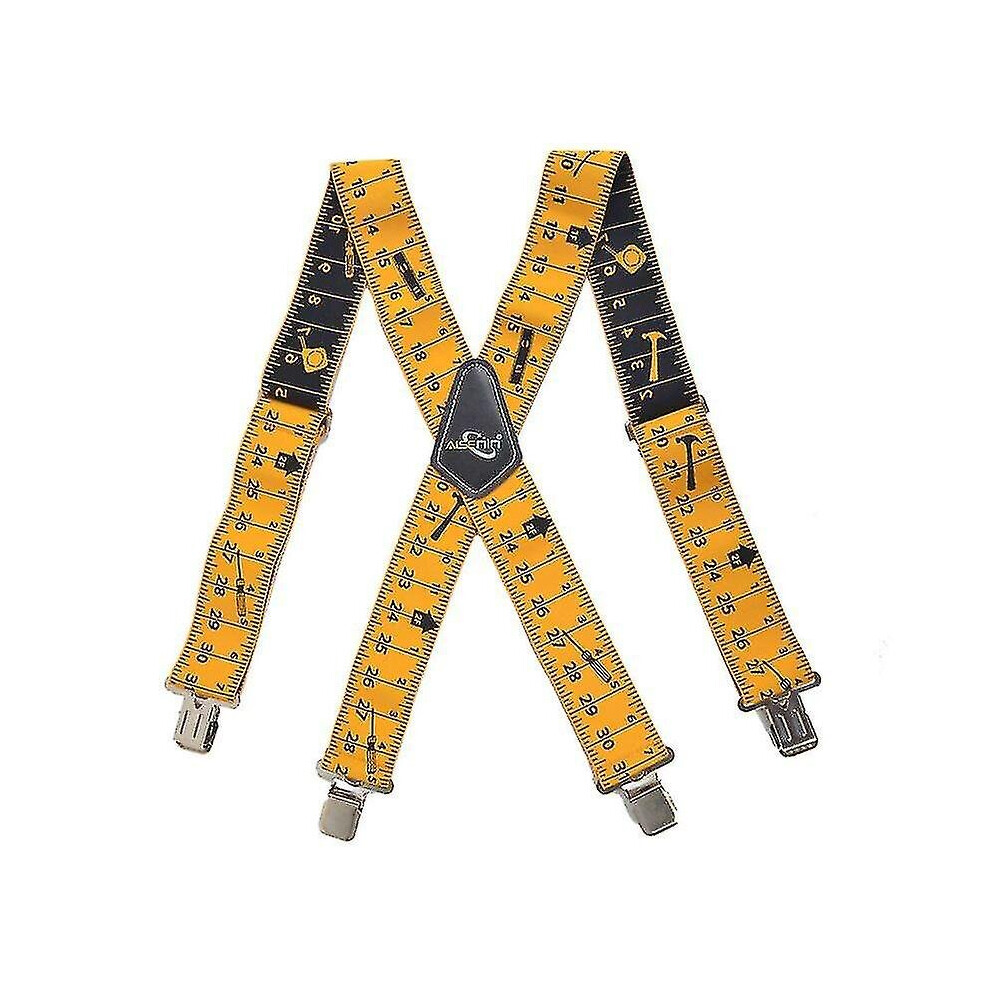 Heavy Duty Braces Work Tool Belt Suspenders Adjustable Straps X Shape