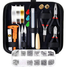 Jewelry Making Supplies Kit With Jewelry Tools, Jewelry Wires And Jewelry Findings For Jewelry Repair And Beading