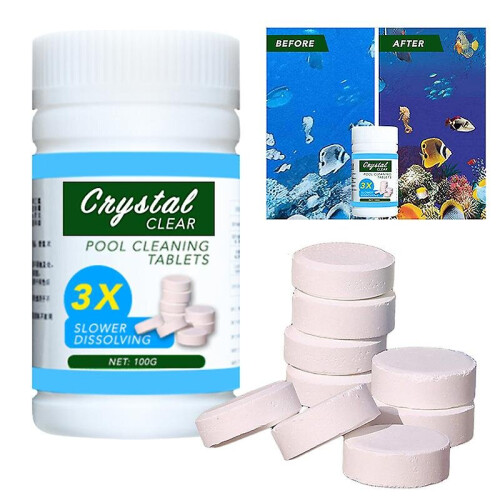 100pcs Pool Cleaning Tablet Effectively Purify Water Pool Foaming Cleaners