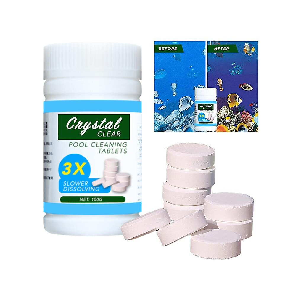 100pcs Pool Cleaning Tablet Effectively Purify Water Pool Foaming Cleaners