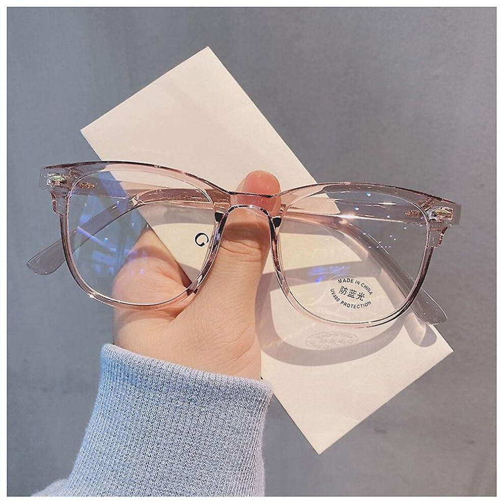 Computer/graded Eyeglasses With Grade 0-500 Optical Glasses Horn Rimmed Glasses