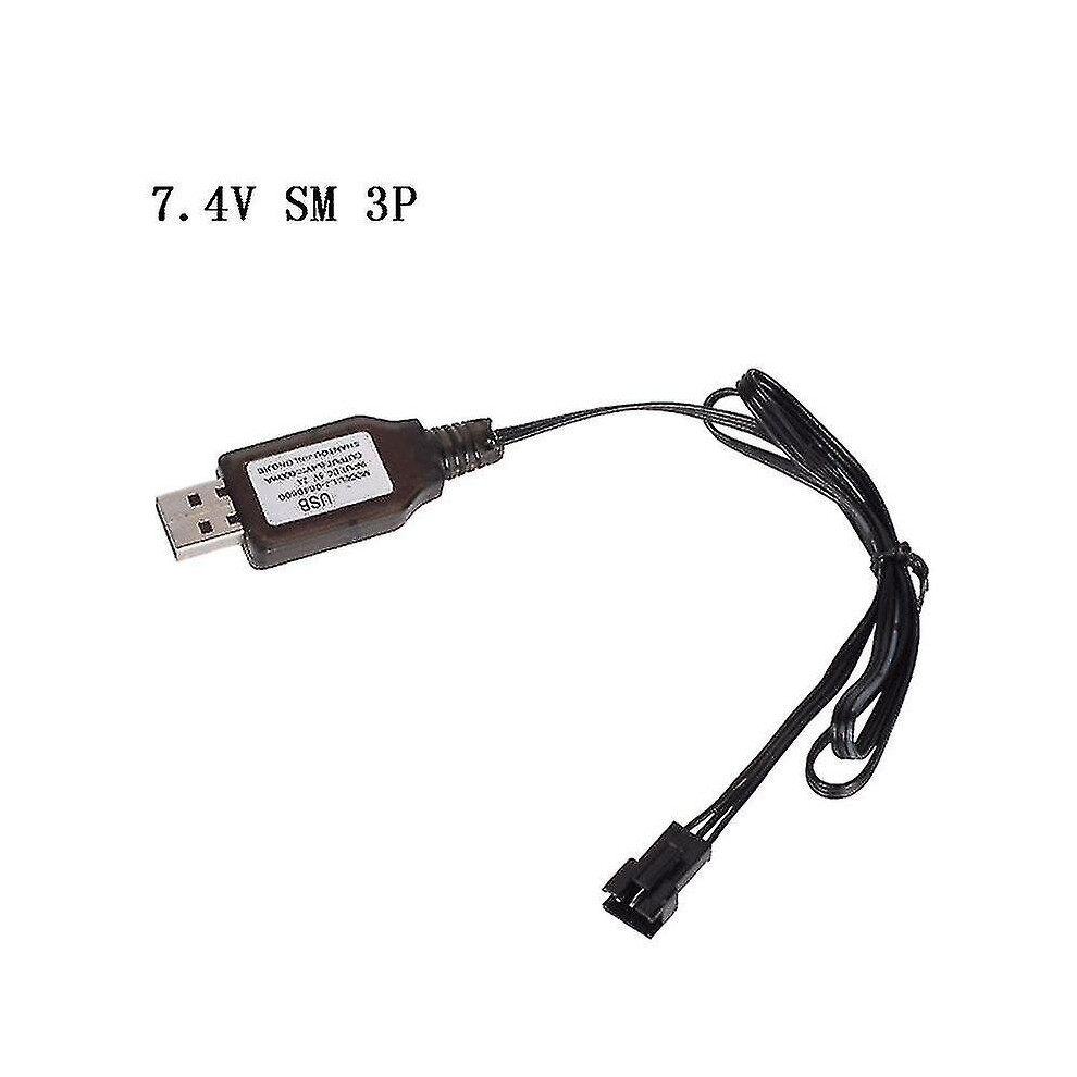 6.4v/7.4v Charger Li-ion Battery Sm-3p Rc Toys Remote Control Toy Sm3p Portable Usb Charger