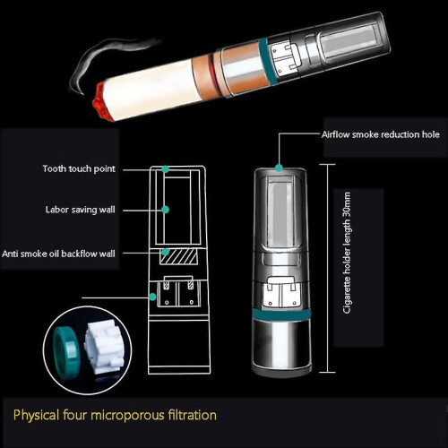 1 Box/100 Pcs Disposable Transparent Cigarette Filter Holder,reduce Cigarettes Tar Filter,filter Cigarette Holder,reduce Smoking 1