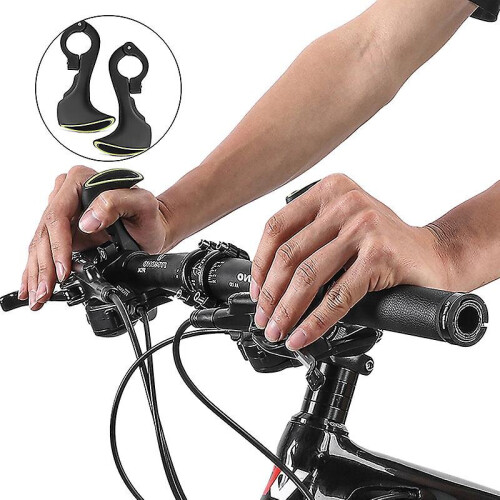 1pair 22.2mm Bicycle Bar Ends Ergonomic Design Mountain Bike Handlebar Handle 1
