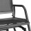 Garden Swing Bench Greta - Black, Steel 2