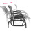 Garden Swing Bench Greta - Black, Steel 3