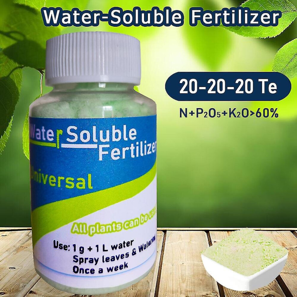 100g Bottled Professional Flower Water-soluble Fertilizers Containing Phosphorus Amp; Potassium Universal Plant Food Npk For Garden