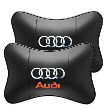 Car Neck Pillow 2 Pieces Pu Leather Travel Pillow For Head Rest Neck Support For Car Seat Applicable To A - Refurbished