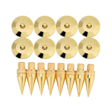 8 Pairs Speaker Spikes 6x36mm Copper Isolation Stand base Pad Feet For Speaker Amplifier Dvd Player - Refurbished