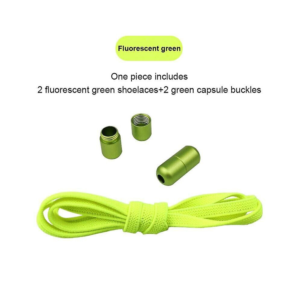Elastic Shoelaces Without Ties 100cm Shoe Laces Metal Lock Shoe Accessories Quick Shoelace