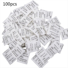 100 Packets Non-toxic Silica Gel Desiccant Pack Moisture Absorber Dehumidifier For Kitchen Clothes Storage Room Food Spices Jewelry Shoes