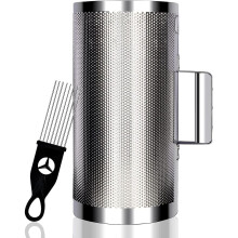 Guiro Instrument Stainless Steel Guiro 3.9"x12" Latin Percussion Instrument With Scraper Professional Band Accompaniment Guiro Shaker Instrument