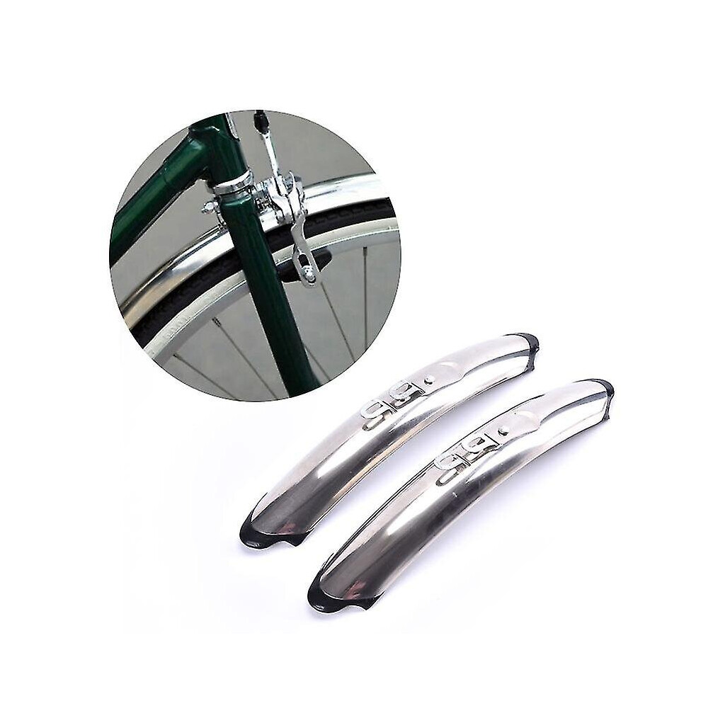 Timubike Retro Bike Front Rear Fenders 700c 27'' Stainless Steel Road Bike Mudguards Hfmqv