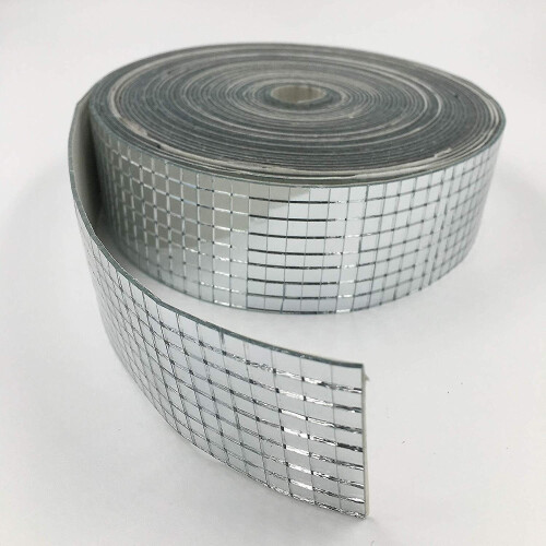 Wuhing-sj-2.5m Roll Self-adhesive Real Glass Craft Mini Square 1