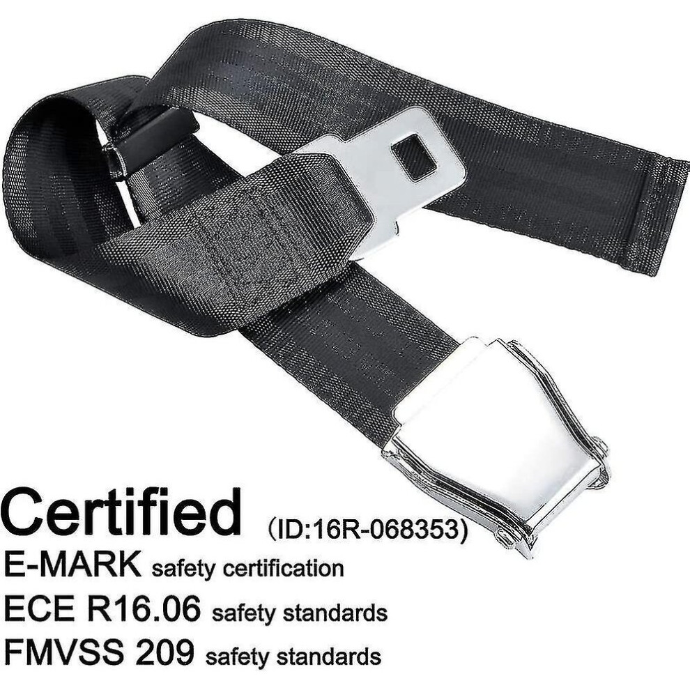 Belt Extender For Aircraft E4 Certified, Adjustable From 15.2 Cm To 81.3 Cm