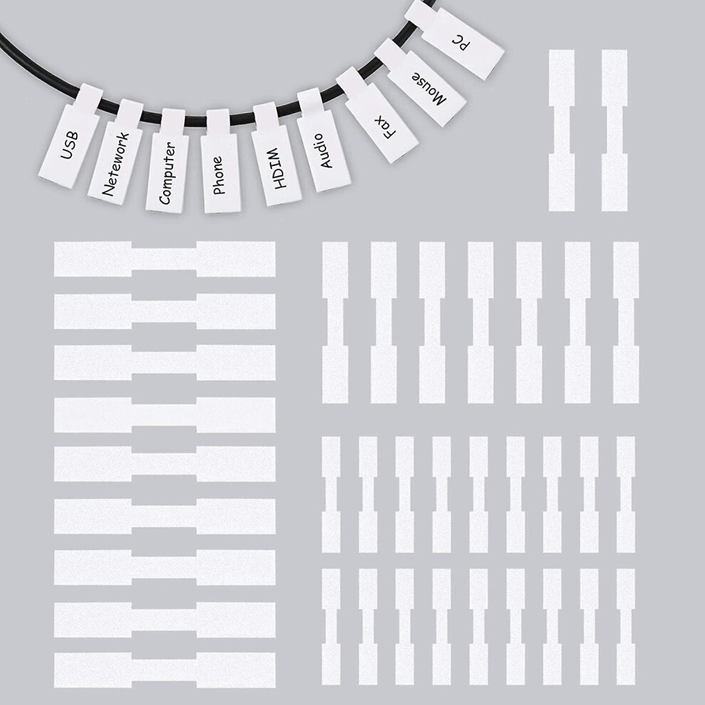 90 Pieces Self-adhesive Cable Label Wire Labels Eva Foam Waterproof Cord Labels Cable Tags Wire Tags For Electronics Computers Cable Management And Id