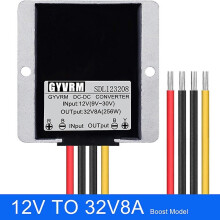 DC-DC Boost Converter: 12V Input to 28V/30V/32V Output, 12V-24V Range, 3-15A Variants