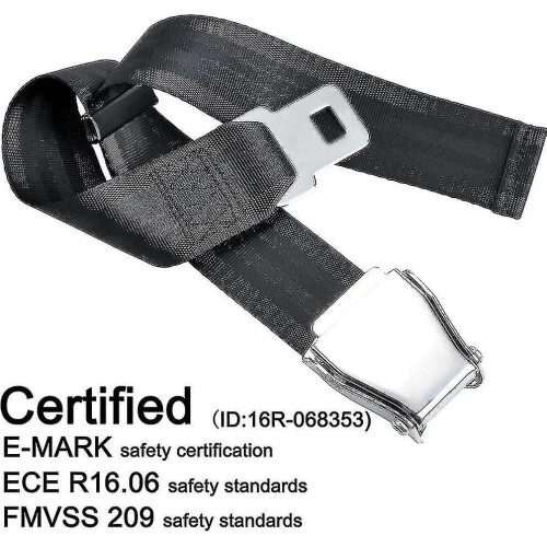 Belt Extender For Aircraft E4 Certified, Adjustable From 15.2 Cm To 81.3 Cm