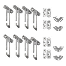 8 Pack Window Restrictor Locks Window Restrictor Hook Stainless Steel Child Lock Restrictor With Sc-k