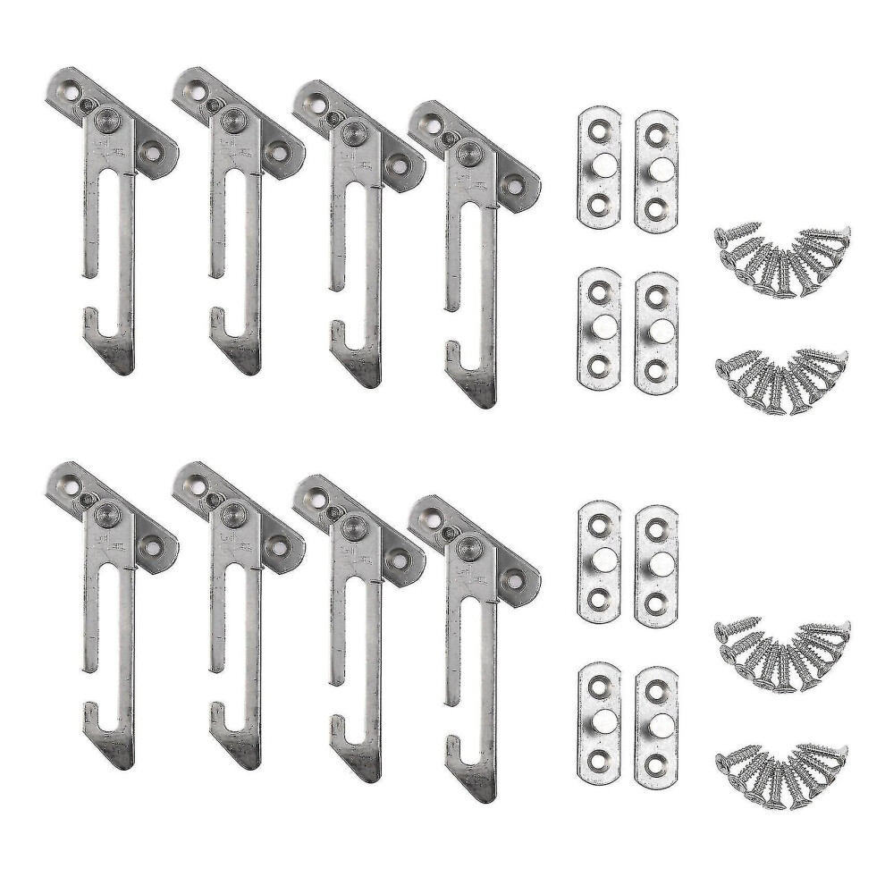 8 Pack Window Restrictor Locks Window Restrictor Hook Stainless Steel Child Lock Restrictor With Sc-k