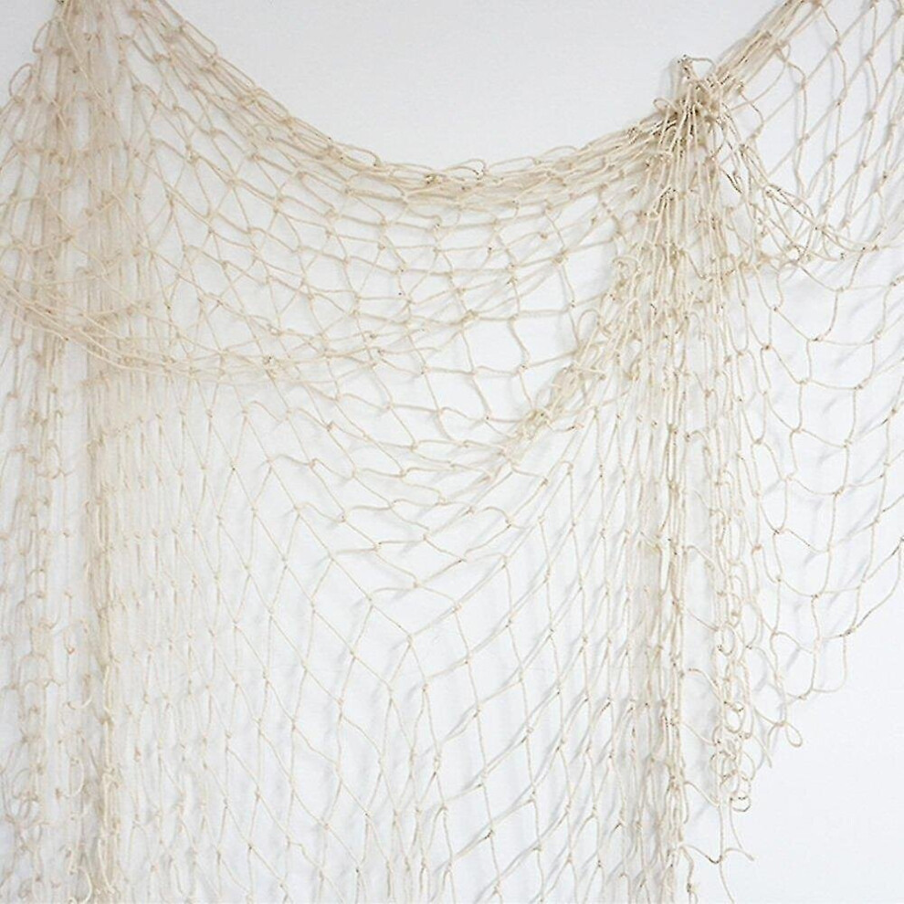 ,kid's Anti-fall Net Hemp Rope Net Children's Climbing Net Retro Wall Decoration 100*200cm