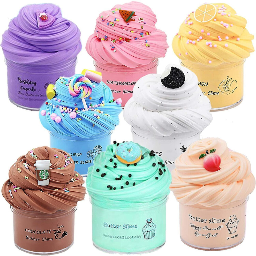 8 Pack Butter Slime Kit, Stress Relief Toys
