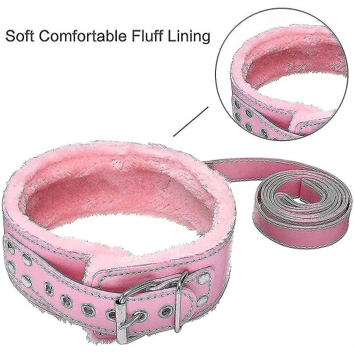 7pcs/set Leather Bodaged Kit Adlt Explay Hndcffs/whps/ball Gg/rope/collr Bdm 1