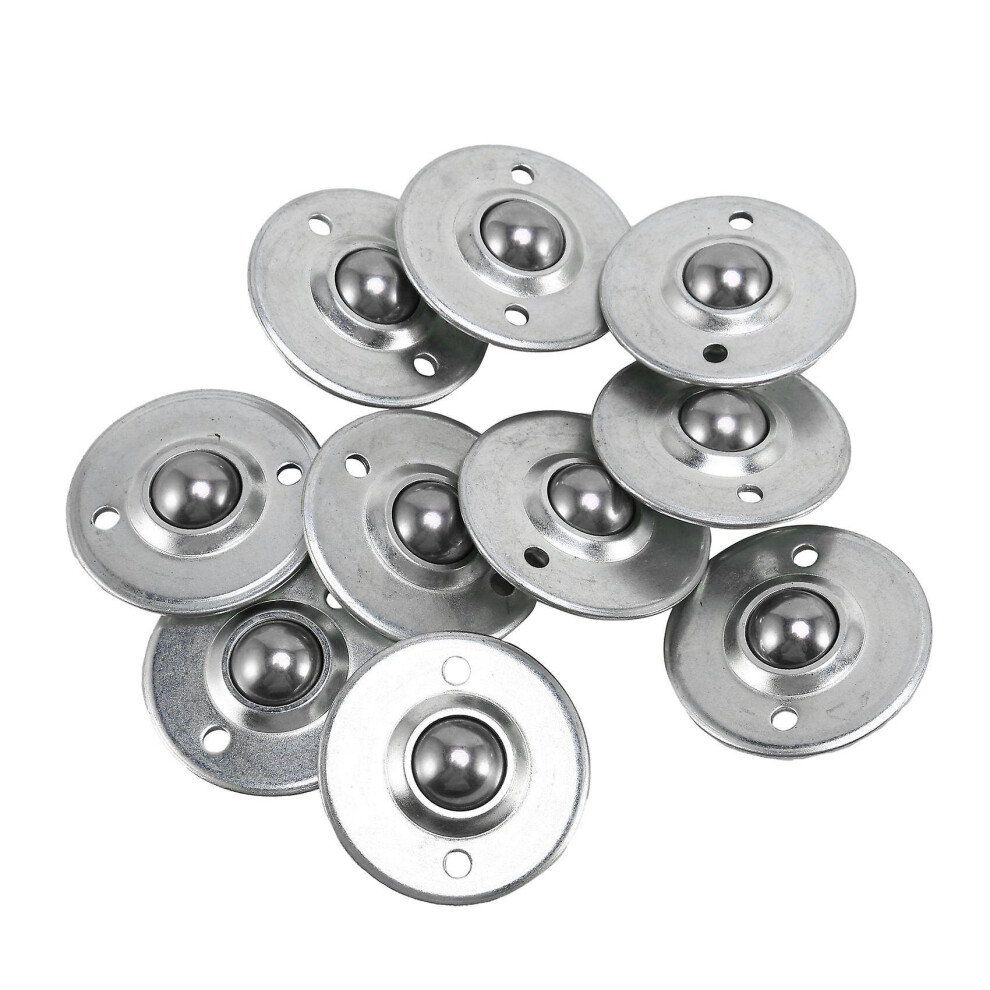 10pcs -16b 5/8-inch Steel Roller Ball Flange Conveyor Transfer Unit