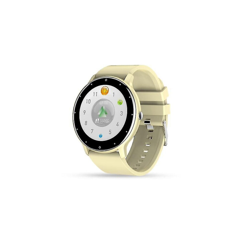 (Gold) Smt 4 Smart Watch For Women Men 2023, Ip67 Waterproof Newest Full Touch Screen Bluetooth Fitness Tracker Smart Watch