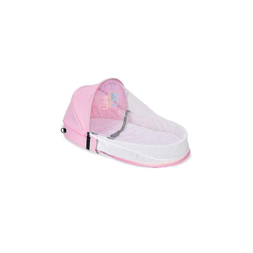 (D) Portable Travel Baby Nest Multifunctional Crib Crib
