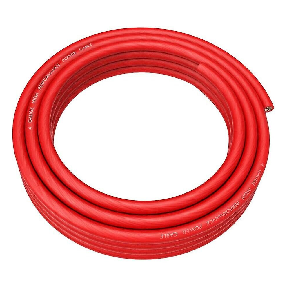 4 Gauge Red 25Ft Amplifier Amp Power\\/Ground Wire Soft Touch Cable 9468842827130