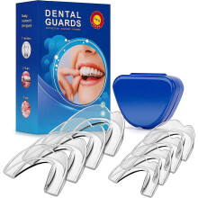 8pcs Mouth Guard For Grinding Teeth, Mouth Guard For Clenching Teeth At Night, Comes In 2 Sizes